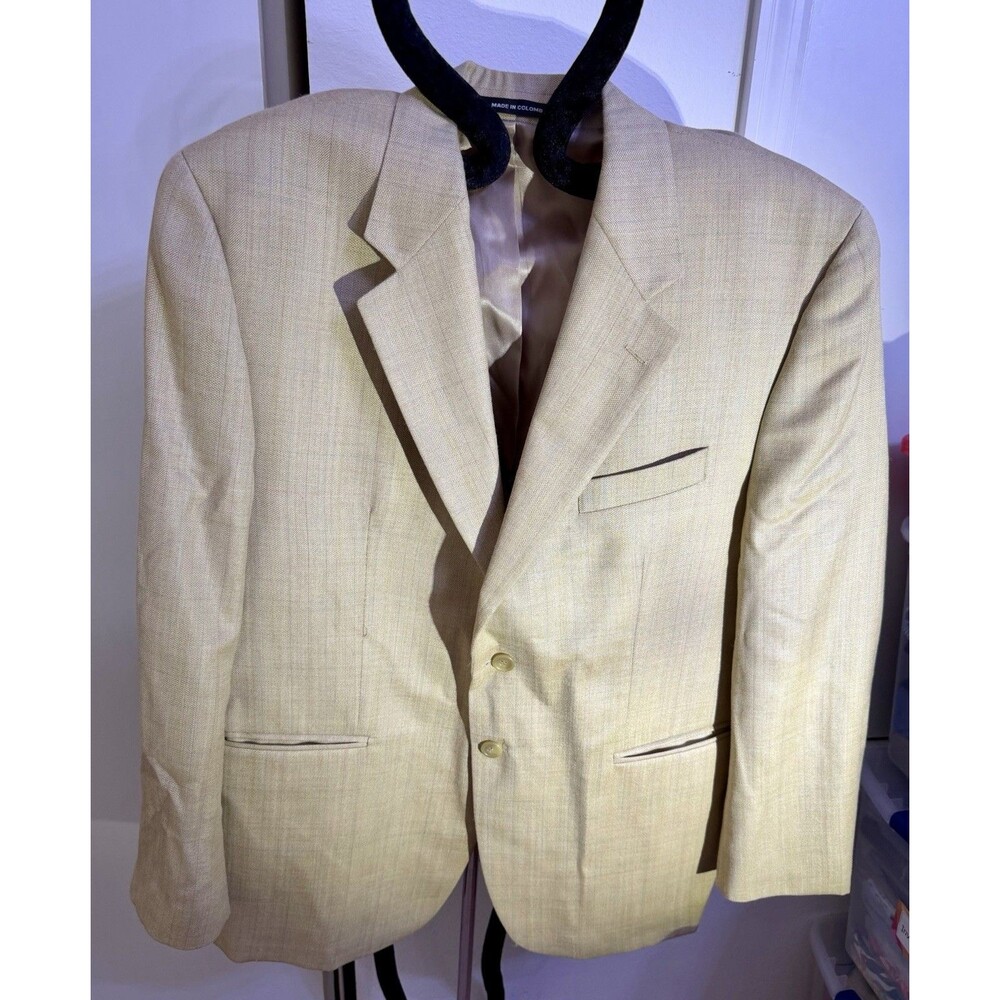 Lauren Ralph Lauren Men's Wool & Silk Blazer Striped 44 S Sport Coat